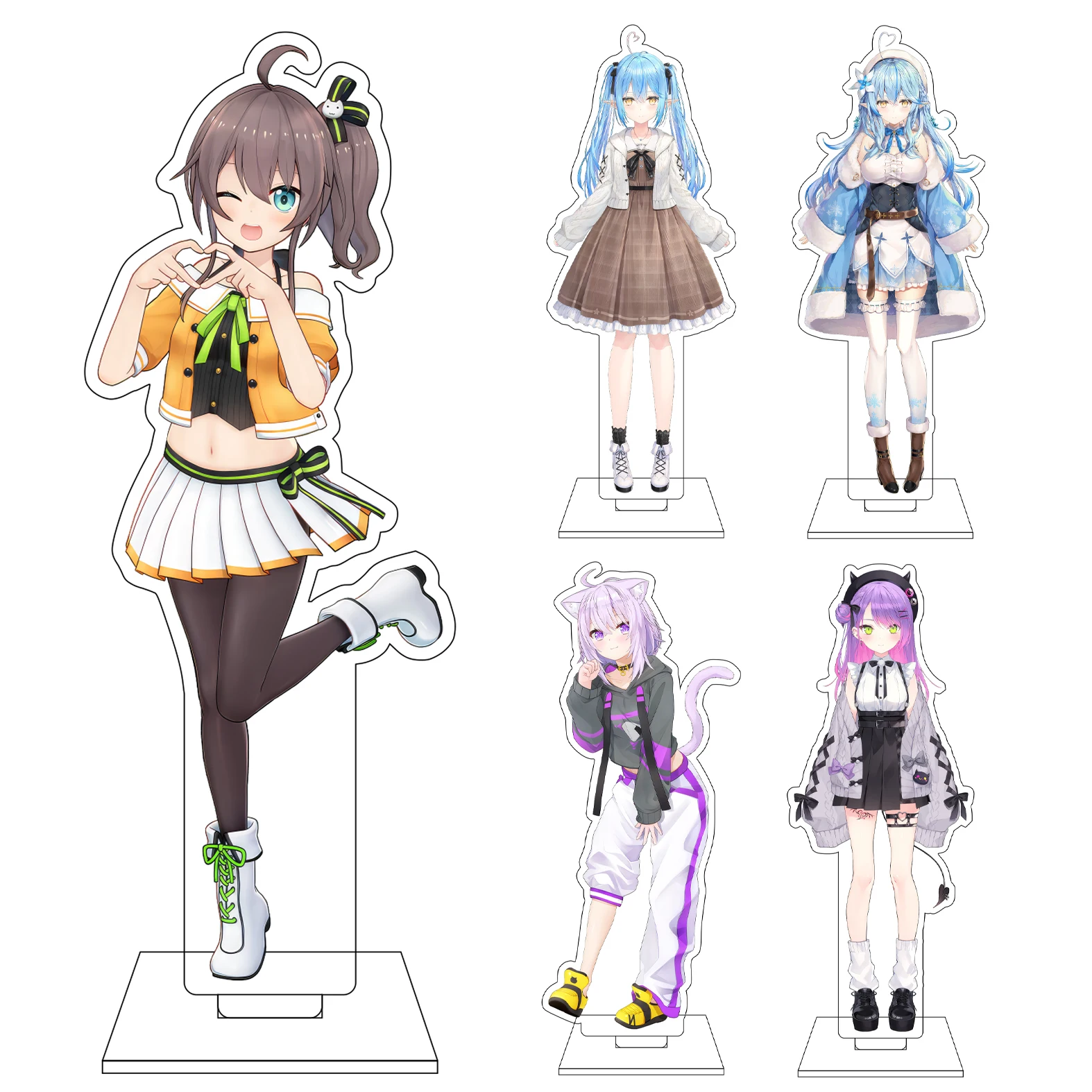 

16CM Anime Hololive Cosplay Acrylic Figure Stand Plate Shirakami Fubuki Minato Aqua Murasaki Shion Usada Pekora Ornaments Gifts