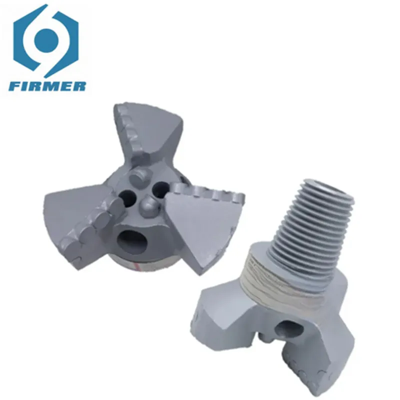 94mm-200mm PDC Three Wings Drilling Bit For Railways And Water Well PDC Drill Bit Drilling