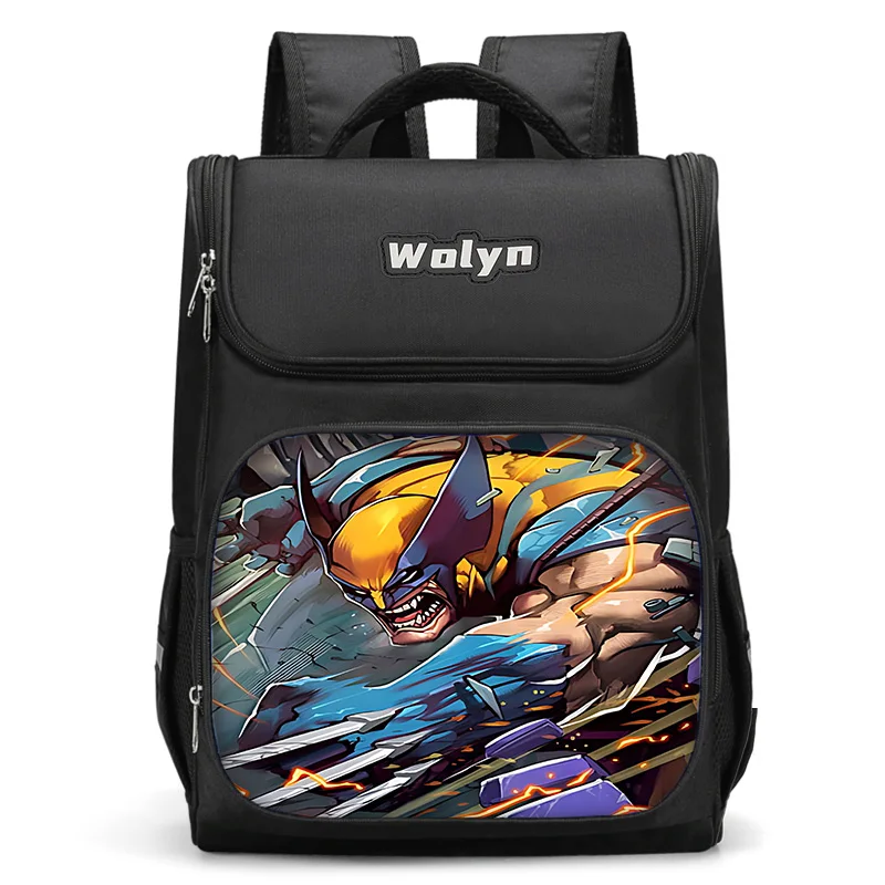 

Marvel Cartoon Wolverine Large Child Backpack Boy Girls School Bag For Men Women Traveling Backpack Durable and Multi Compartmen