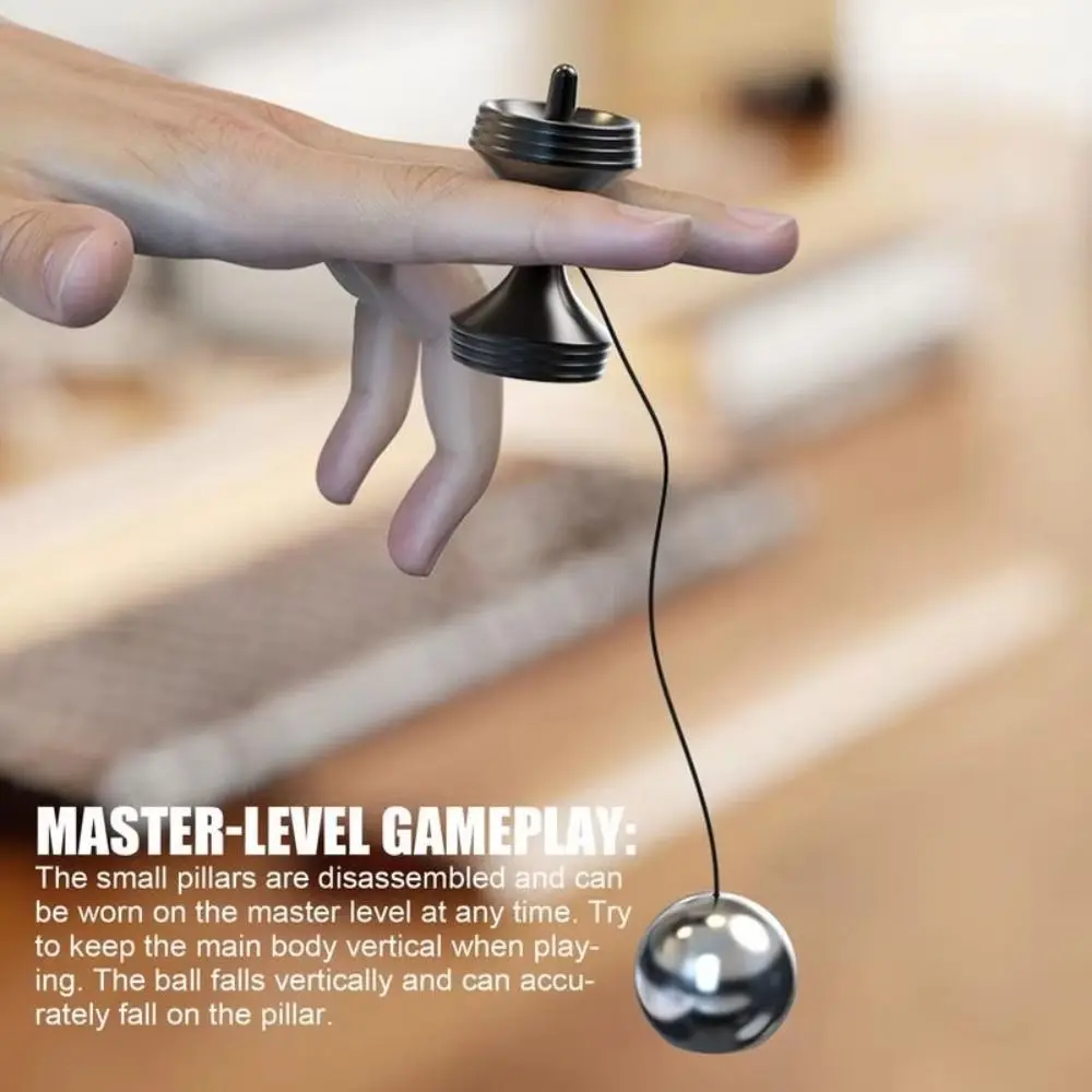 Bola sensorial de aleación de aluminio, juguete sensorial de habilidad, bola de Metal para la yema del dedo, entrenamiento portátil, Spinner, juguete para la yema del dedo