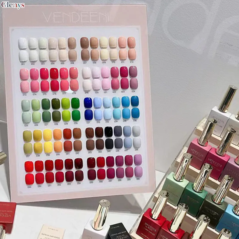 طلاء أظافر جليني 60 لونًا، غراء زيتي، أوساخ شبكية كاملة، شائع طوال العام، مجموعة طلاء أظافر جل غامر بلون خالص #3