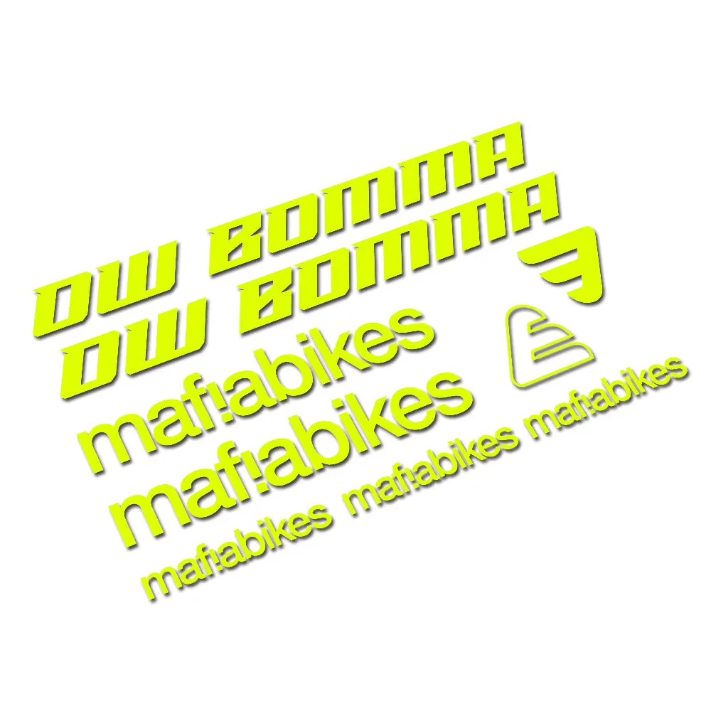 For Mafia OW Bomma bike Frame labels Sticker decals BMX Bicycles