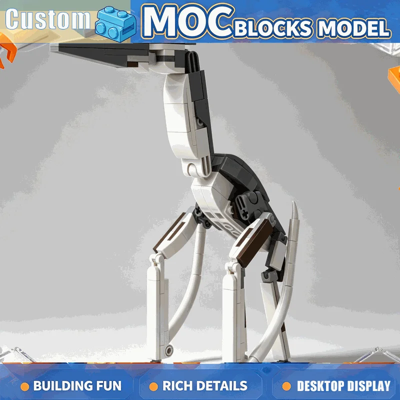 135Parts Prehistoric Flying Reptile Building Blocks Articulated Creature Model DIY Assembly Educational Toy Collection Display