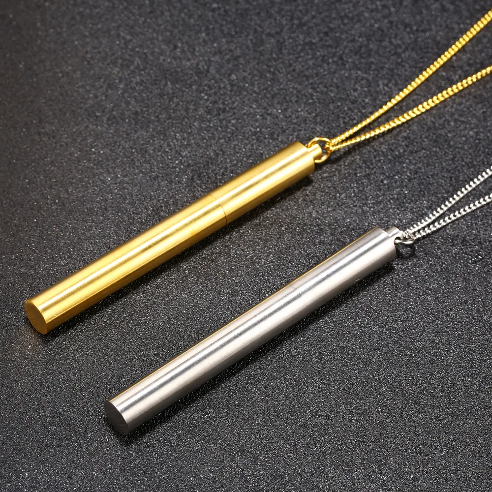 Geometrische Titan Stahl Anhänger Straße Hip Hop Cool Bounce Di Männer Frauen Mode Halsketten Schmuck – Detail 1