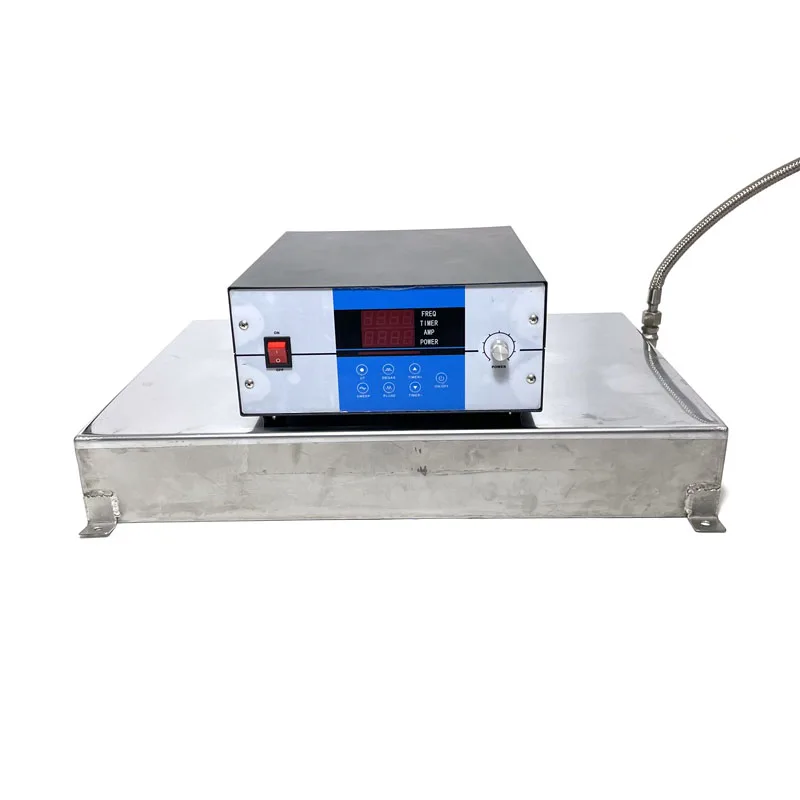 Electroplated Parts Cleaning Machine Underwater Ultrasonic Vibrator Pulse Wave Transducer Box With Power Supply 3000W