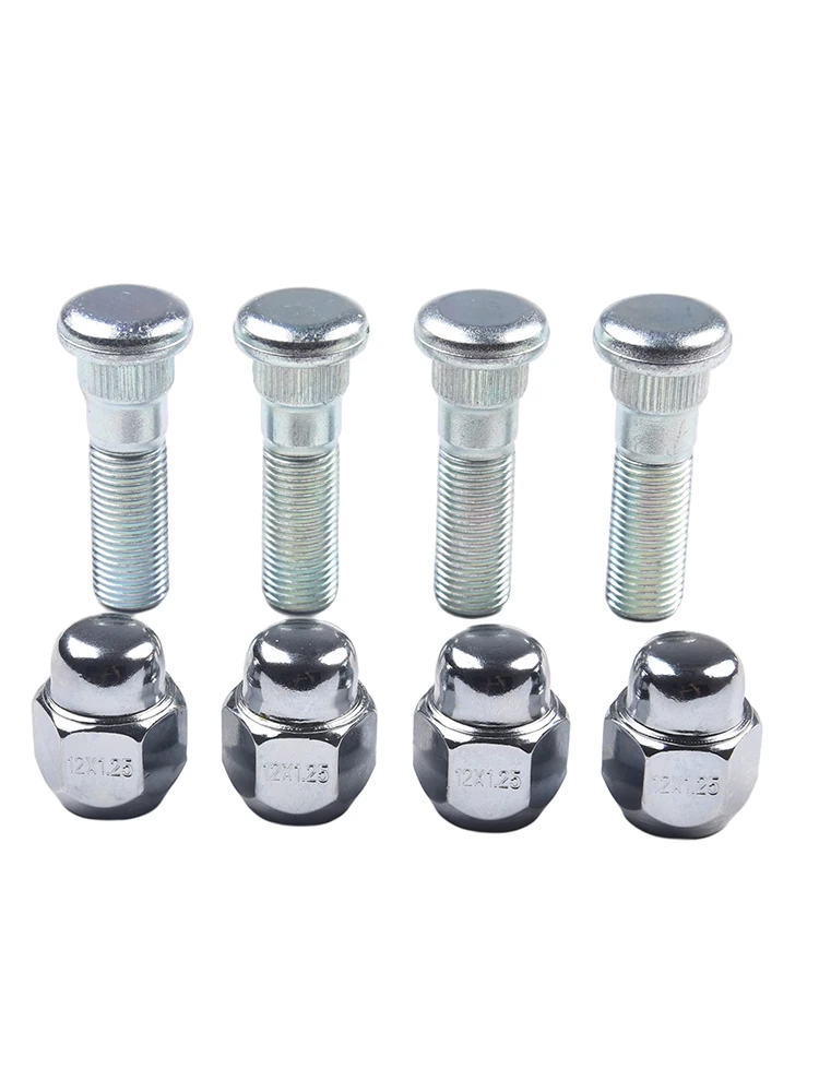 High Quality 8pcs/set Wheel Hub Bolt Stud 28171AJ000 28365FE001 For Forester 2009-2019 M12*1.25 Stud & Nut SET