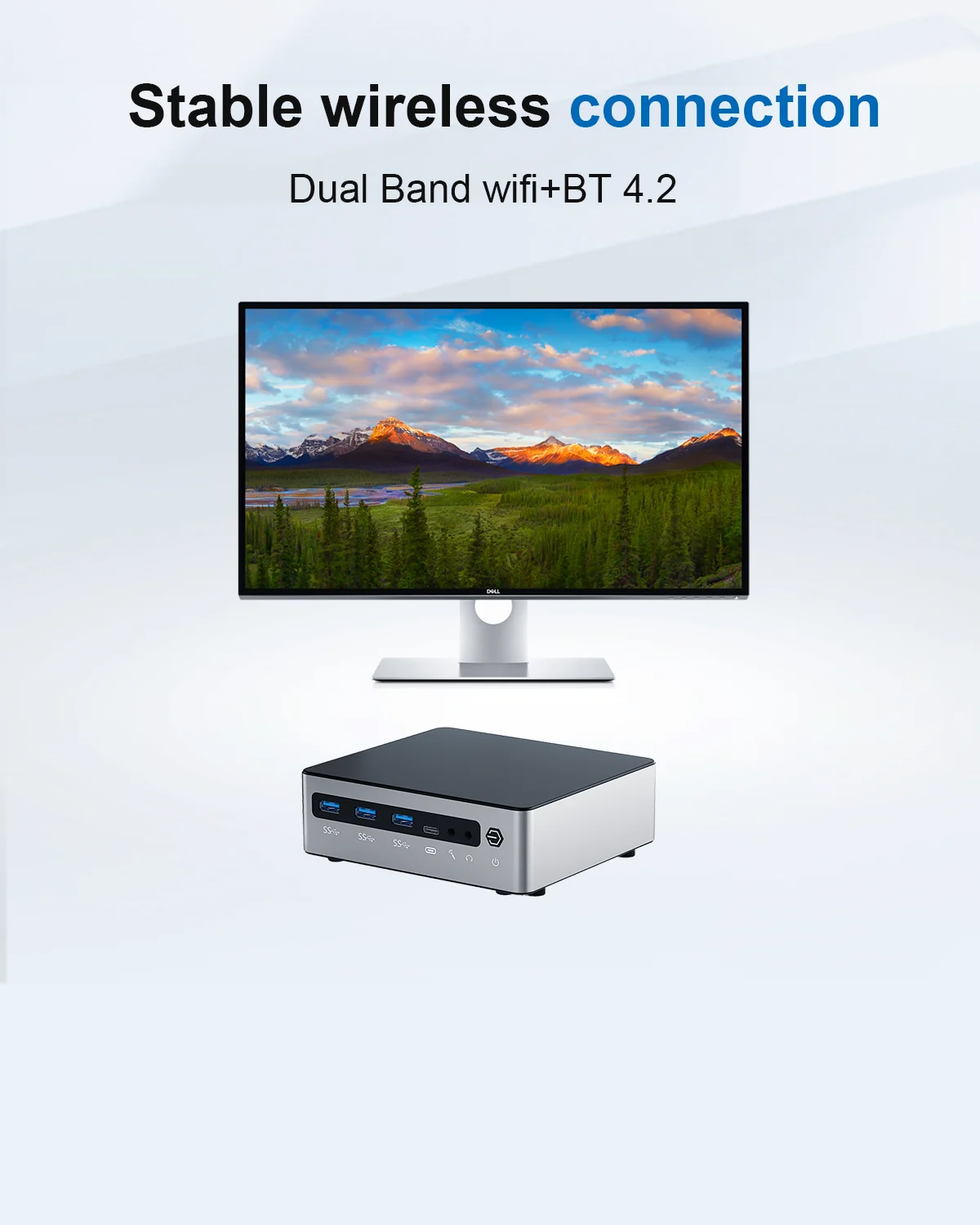 HYSTOU WIFI6 Mini PC DDR5 13a generazione Intel CPU i5 1340P 12a 1215U 1235U 1255U 64GB Piccolo PC Ufficio 3 Display Porta multipla Vesa