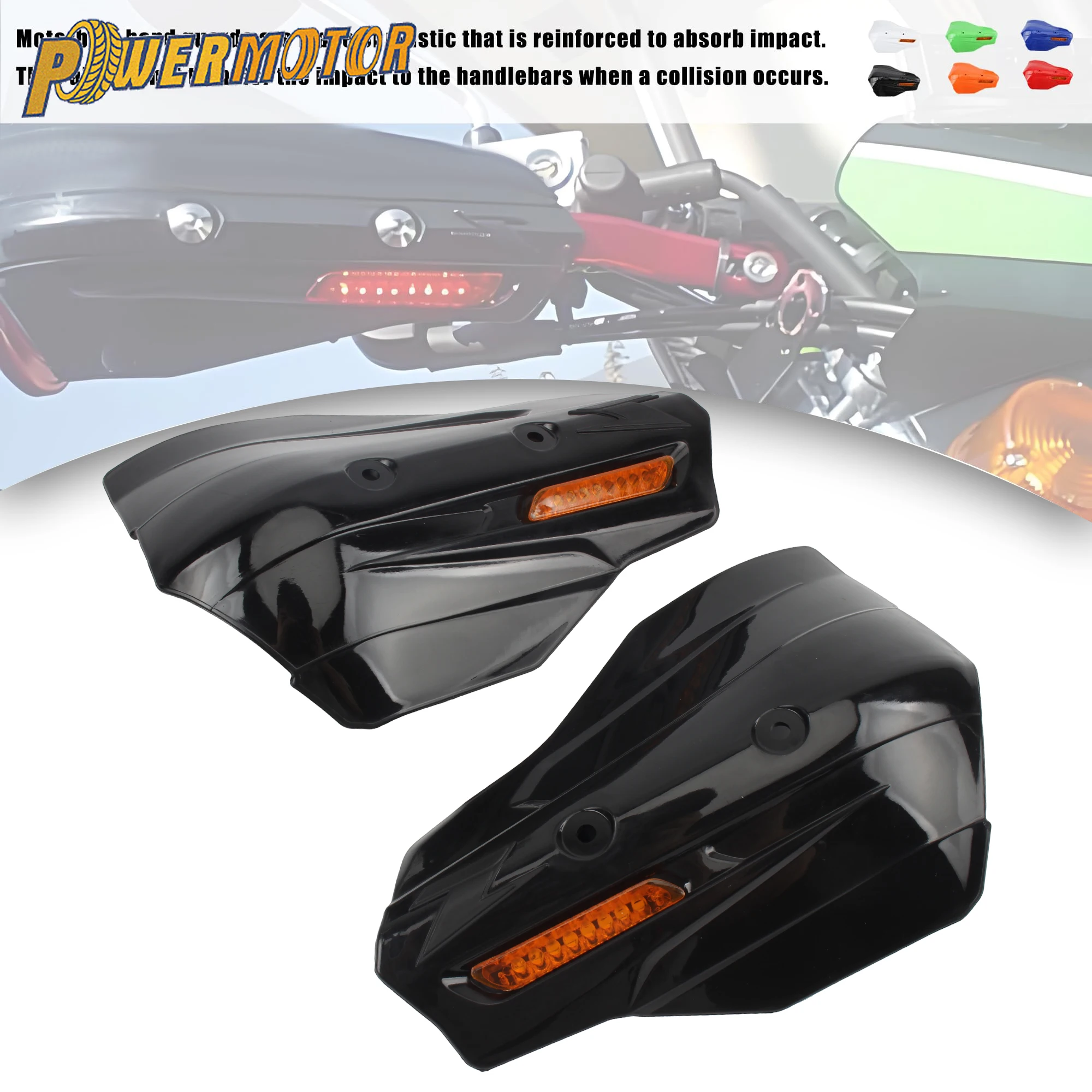 

Motorcycle Parts Tuning Moto for ZETA Hand Guard XC Handguard with Mini Lamp Racing Covers Universal Motocross Accessories