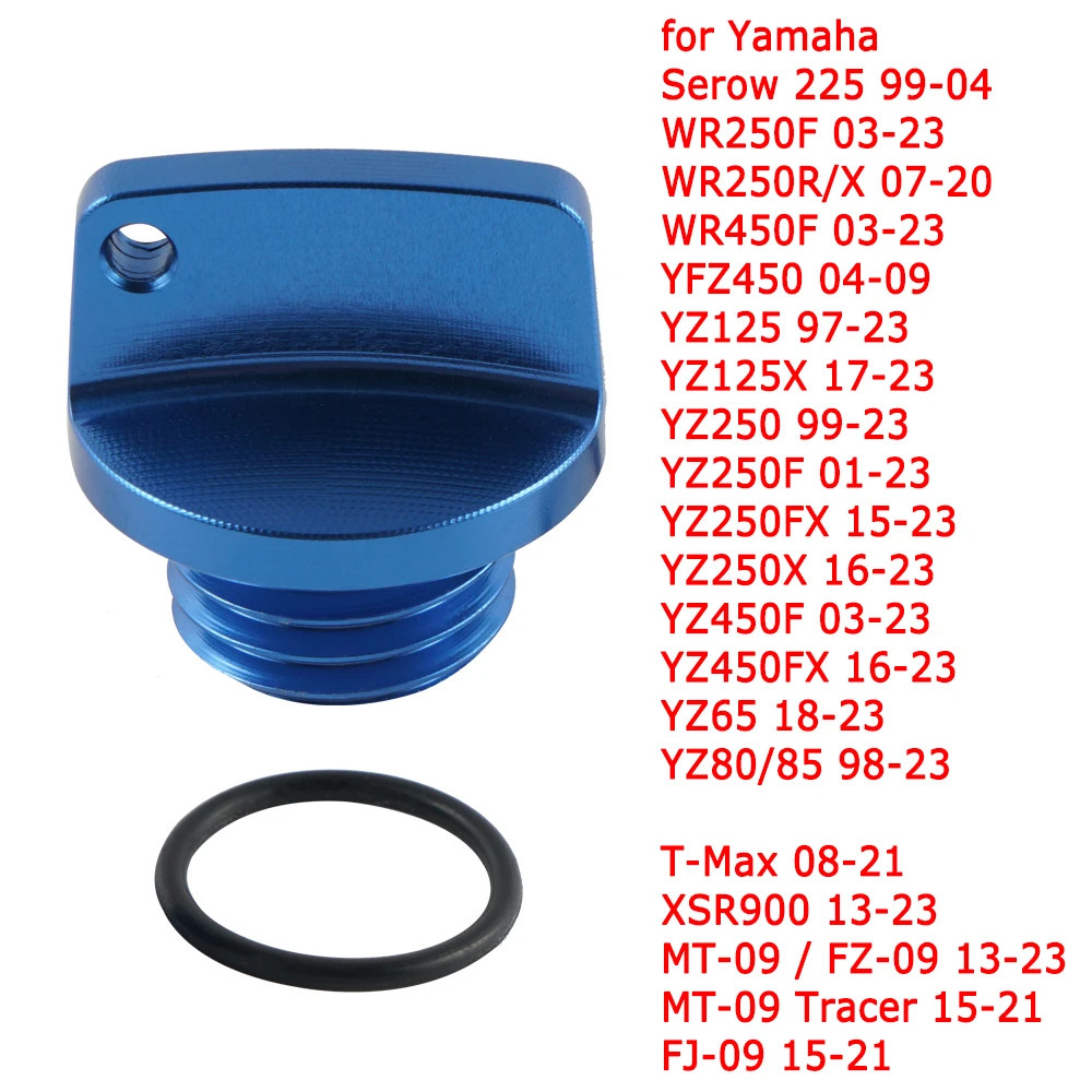 M20x2.5 Oil Filler Cap Plug for Yamaha WR250F WR450F YZ125 YZ125X YZ250 YZ250F YZ250FX YZ250X YZ450F YZ450FX YZ65 YZ80 YZ85