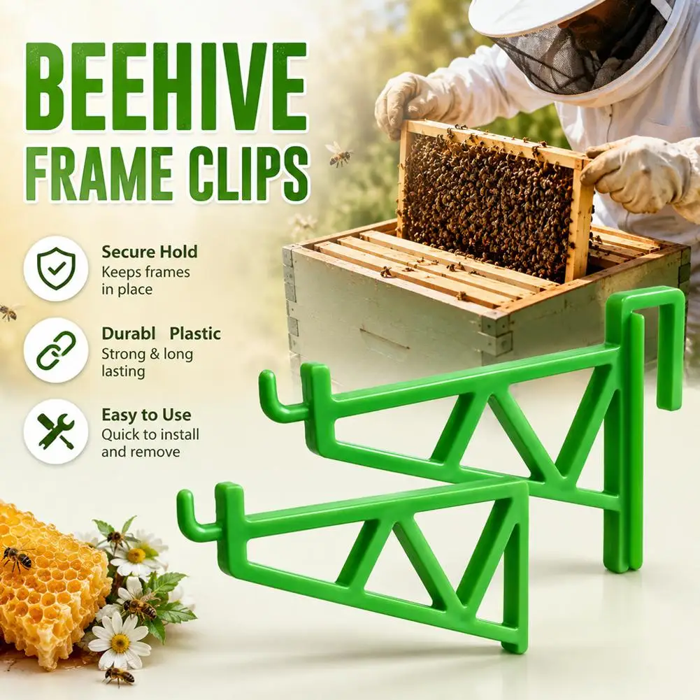 Beekeeping Hive Stand Metal Frame Clip Holder Lifter Honeycomb Support Rack Apiculture Equipment Beekeeper Tools Backyard Garden