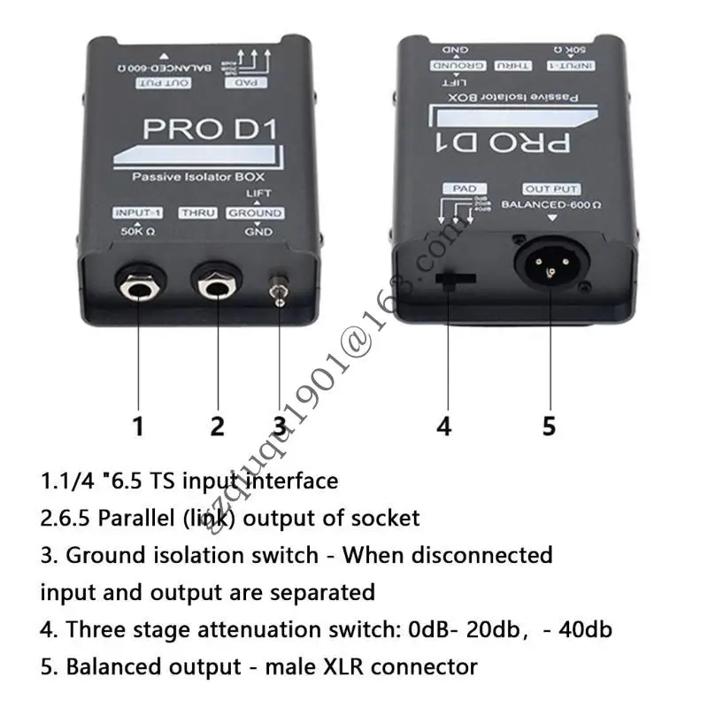 عزل الصوت 6.5 خلاطات عزل التيارات الصوتية التيارات المزيل الضوضاء للغيتار .066A