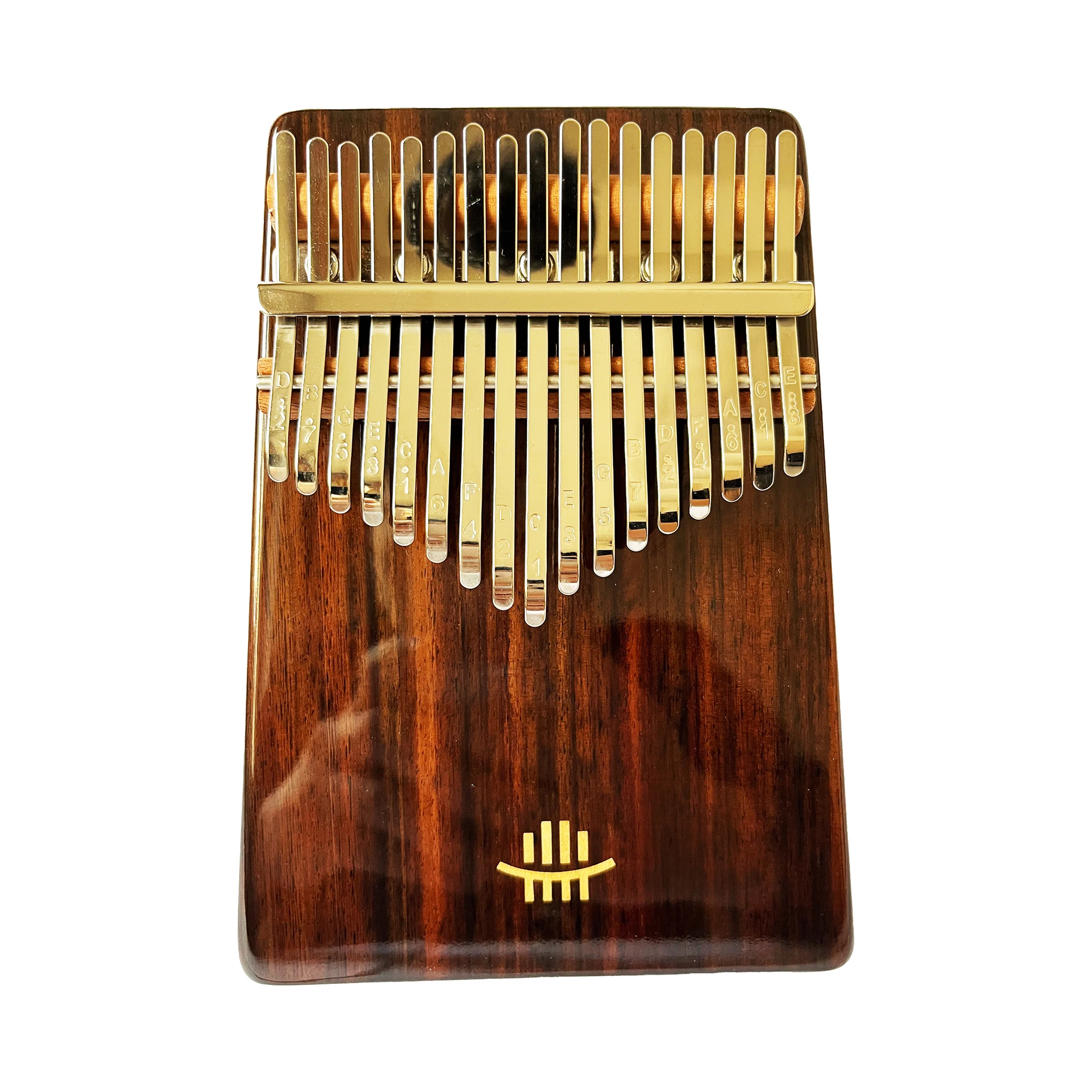 Kalimba Hluru Professiona Gloss Finish 17 touches, 21 touches, piano à pouce résonateur, piano à doigts en bois de rose, boîte Mbira pour débutant