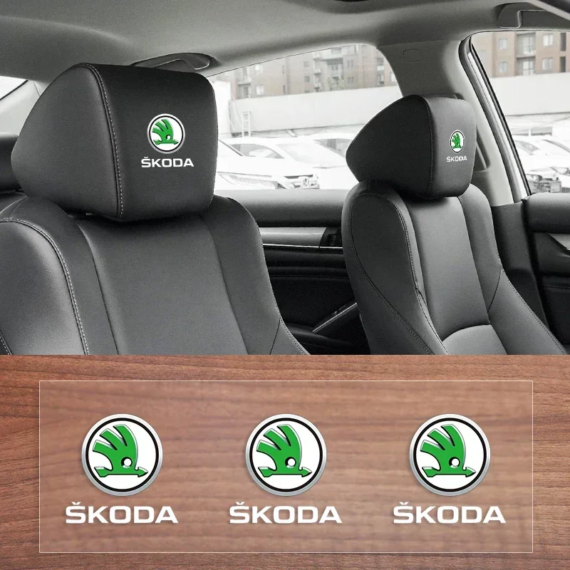 

Car Seat Headrest Sticker Fuel Tank Sticker For Skoda Octavia A5 A7 Rapid Karoq Superb Kodiaq Yeti Fabia Scala Kamiq Car Styling