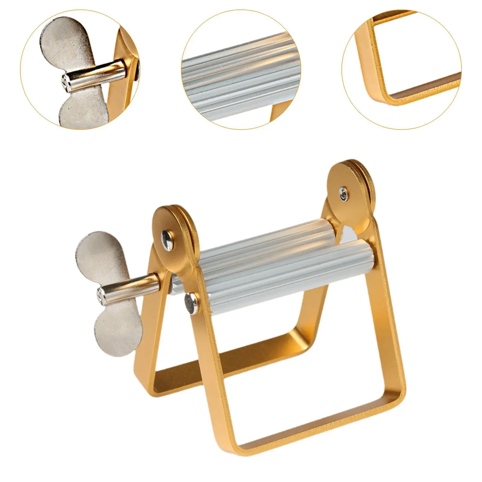 Efficient Squeezing Multifunctional Extruder Tool Steel Tube Squeezer for Salon Home Travel Bathrooms