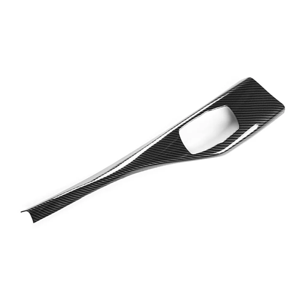Carbon Fiber Trim Black, Carbon Fiber Texture Multimedia Panel Carbon Fiber Aesthetic ABS Construction Precise Contour Fit