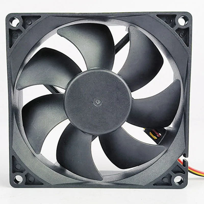 LDPCSJ 8025 3Pin 8cm Cooling Fan PC Computer Case DC 12V Molex 4PIN Mute 8025 With 80*80*25mm image 3