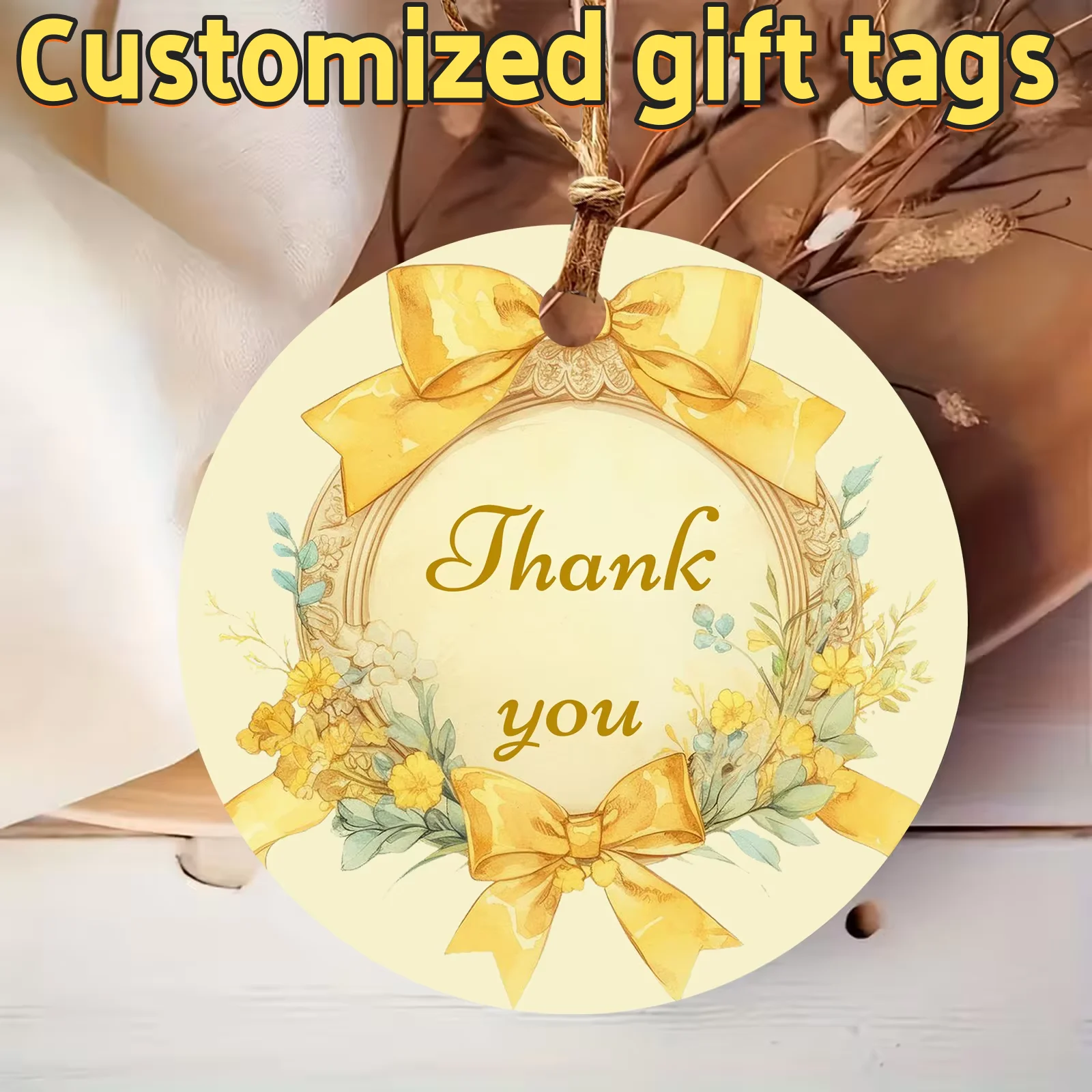 

Customizable Gift Tags - Name Date & Text Engraved for Commemorative Ceremonies And Celebration Gifts