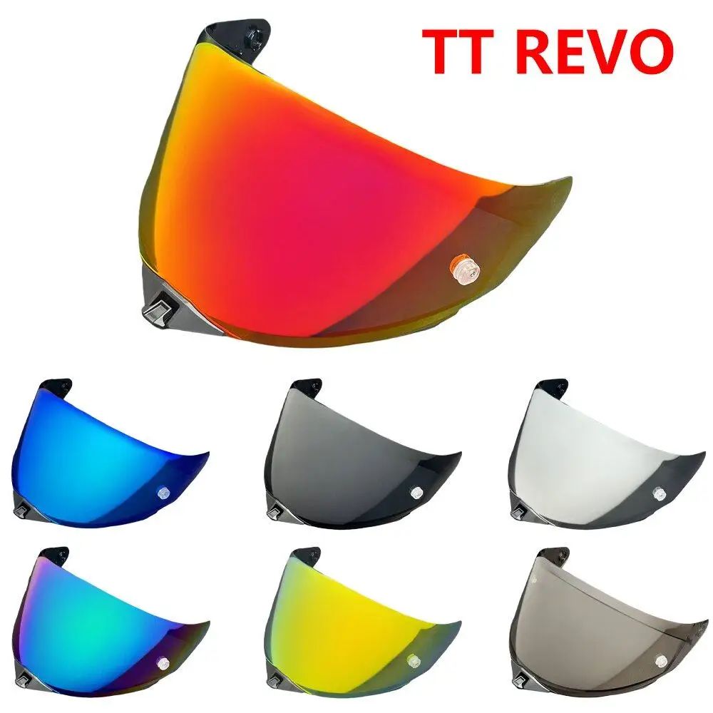 For KYT Helmet Lens Italian TT REVO Lens Electroplating Sunscreen High Definition Night Vision Mirror UV Protection Windshield