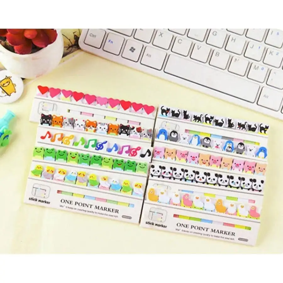 3Pack Cute Black Cat Sticky Notes Kawaii Memo Pads Creative Shaped Index Tabs School Office Journal Notebook Stationery Supplies