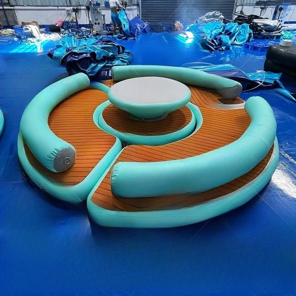 

Выполненная на заказ надувная плавающая островная водная плавающая платформа для продажи