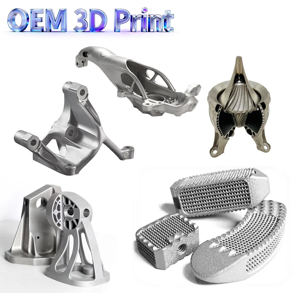 Custom 3D Printed Aluminum Non-Standard Parts Die-Cast Aluminum Components Metal 3D Printing Services Stainless Steel & Titanium
