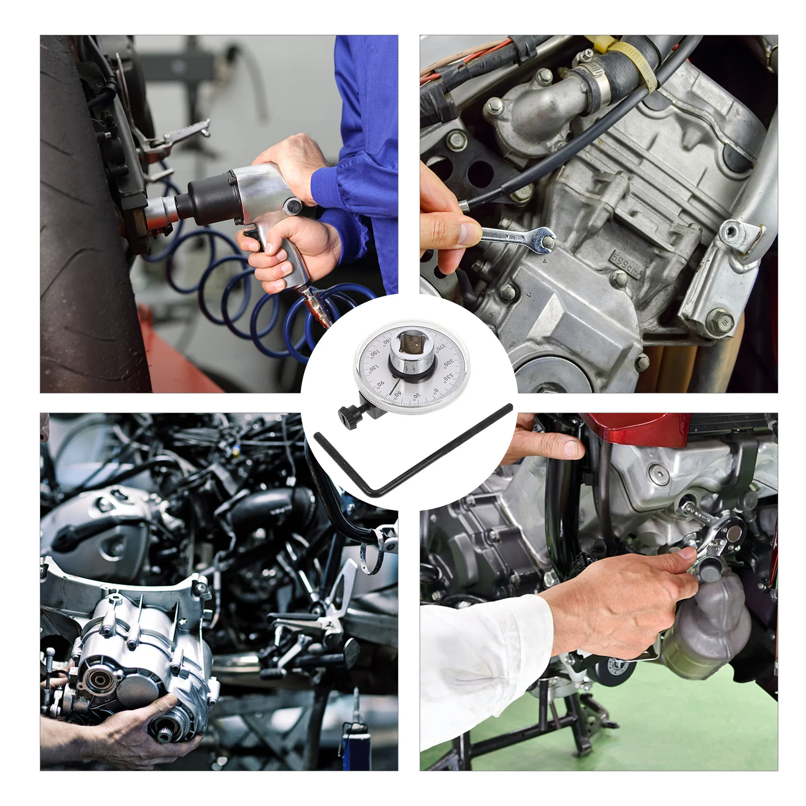 

Torque Wrench Kit Adjustable Iron Handle Ratcheting Head for Precise Tightening in Vehicle Equipment Maintenance Hand Tool