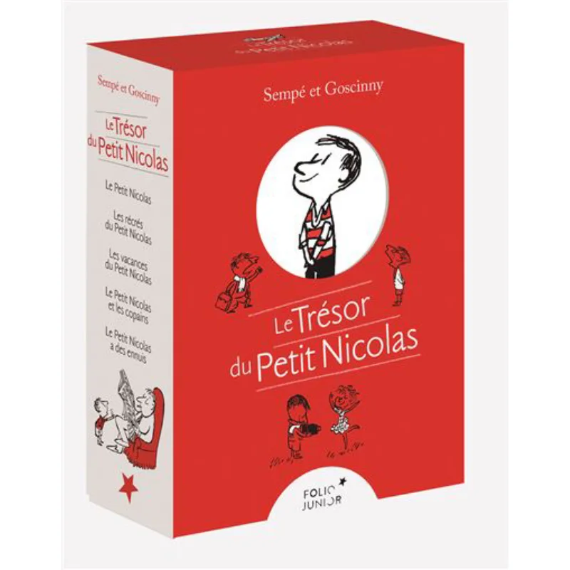 5 Volumes Collector Box The Treasure Of Little Nicolas Rene GoscinnyJeanJacques Sempe Gallimard Jeunesse 9782075159524 Book