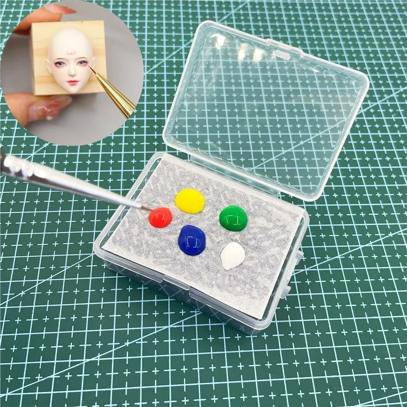 Acrylic Paint Humidor Clay Special Coloring Tool DIY Polymer Clay Animation Character Face Details Painting Mildew Proof Palette