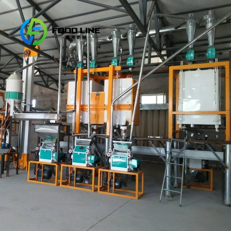 Small Capacity 15T Maize Flour Mill Corn Milling Machinery For Sale Customize