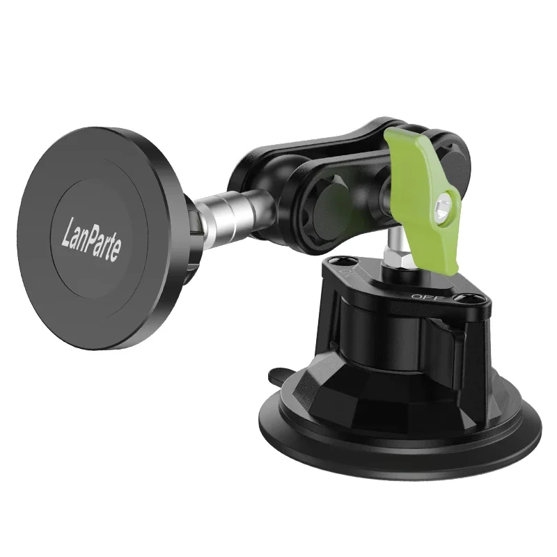 Suporte do telefone do carro montagem magnética forte adesivo pegajoso ventosa painel 360 rotação anti-shake para iphone 16 15 14 13