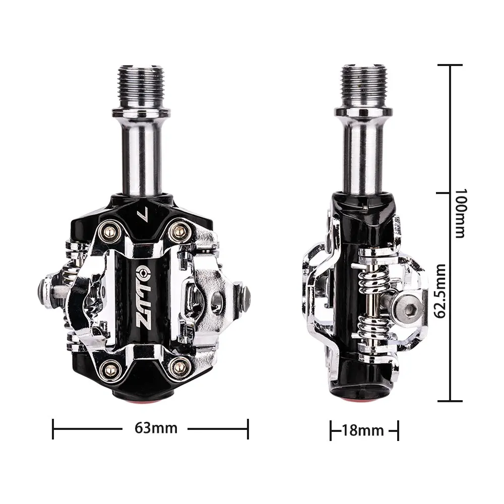 ZTTO MTB Mountain Bike Safest Clipless Pedal Self Locking XC with Cleats Click Compatible with M8000 EH500 Sealed Bearing