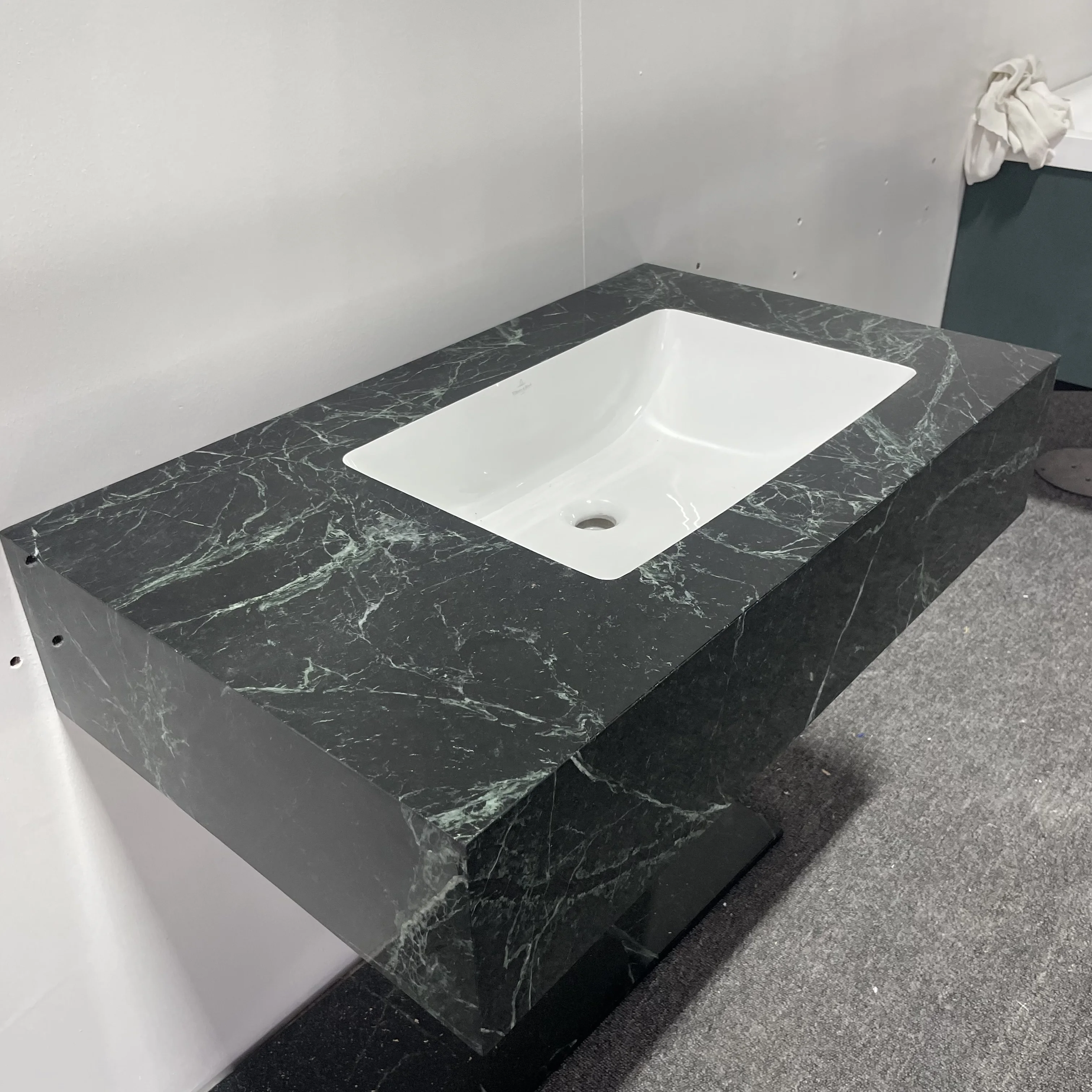 xx- Luxury Modern Marble Bathroom Vanities Wall-Mounted Natural Stone Vanity Table Dressing Table Vanity Washroom Dining*