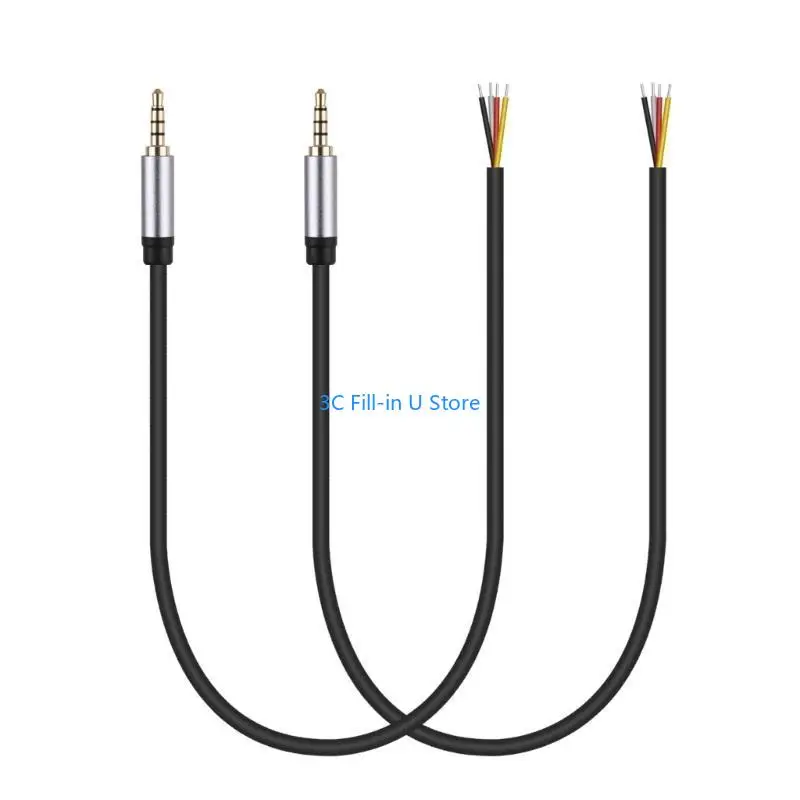 G8TA 3,5 мм 1/8 -дюймовый TRRS Стерео мужские заглушки для открытого провода кабель Audios с открытым концом 30 см 30 см.