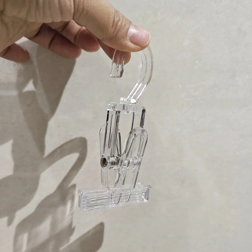 Plastic PC Hang Grip Clips Sign Poster Card Display Clamped Tightly Holders Rotatable