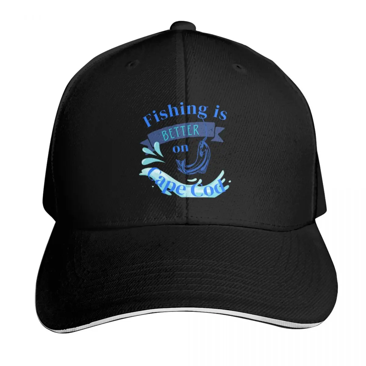 Fishing is Better on Cape Cod Baseball Cap Low Profile Unstructured Unisex for Men Women Outdoor Golf Running Hiking