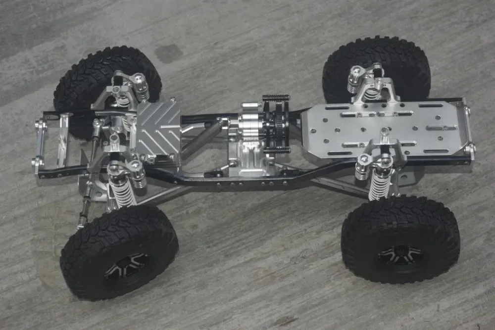CNC aluminium 1:10 metal Racing RC Truck crawler option for Axial scx10 Frame shipping by DHL or EMS
