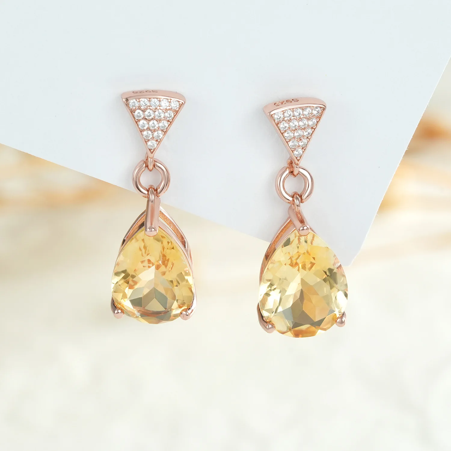 SONGYUN Jewelry 925 Sterling Silver Stud Earrings Dangle HCD Gemstones Wedding Bridal Bachelorette Gift Women Earring Fine Jewel 2