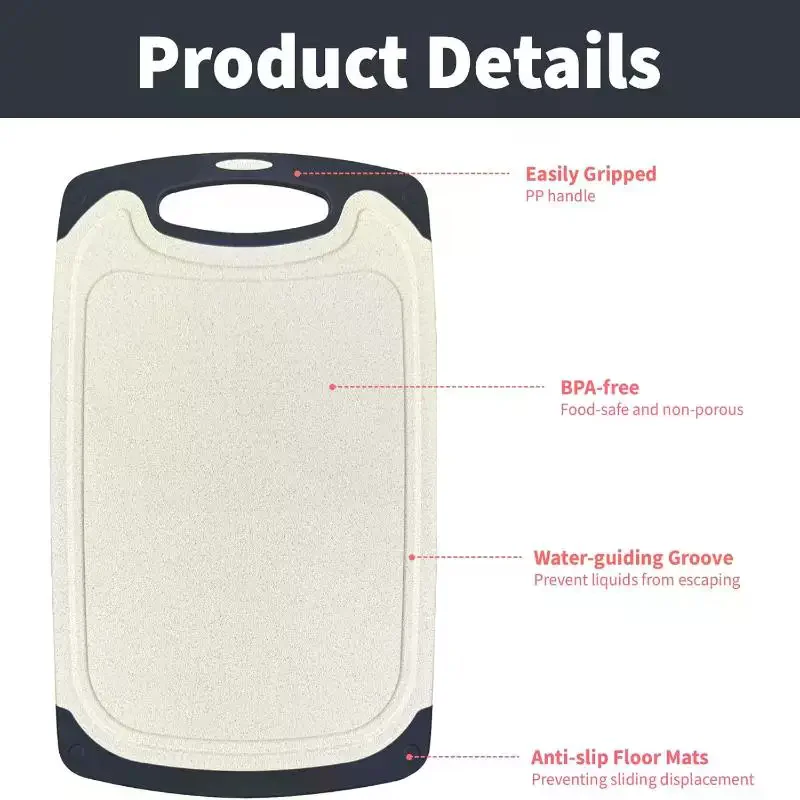 1PCS Kitchen Household Imitation Marble Can Hang Non-slip Classification Vegetables Meat Fruit Multi-functional Cutting Board