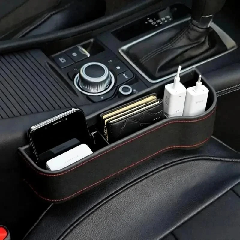 Auto-Sitzspalt-Aufbewahrungsbox, Universeller Organizer für Autositz, Karten-, Handy- und Schlüsselhalter – Detail 5