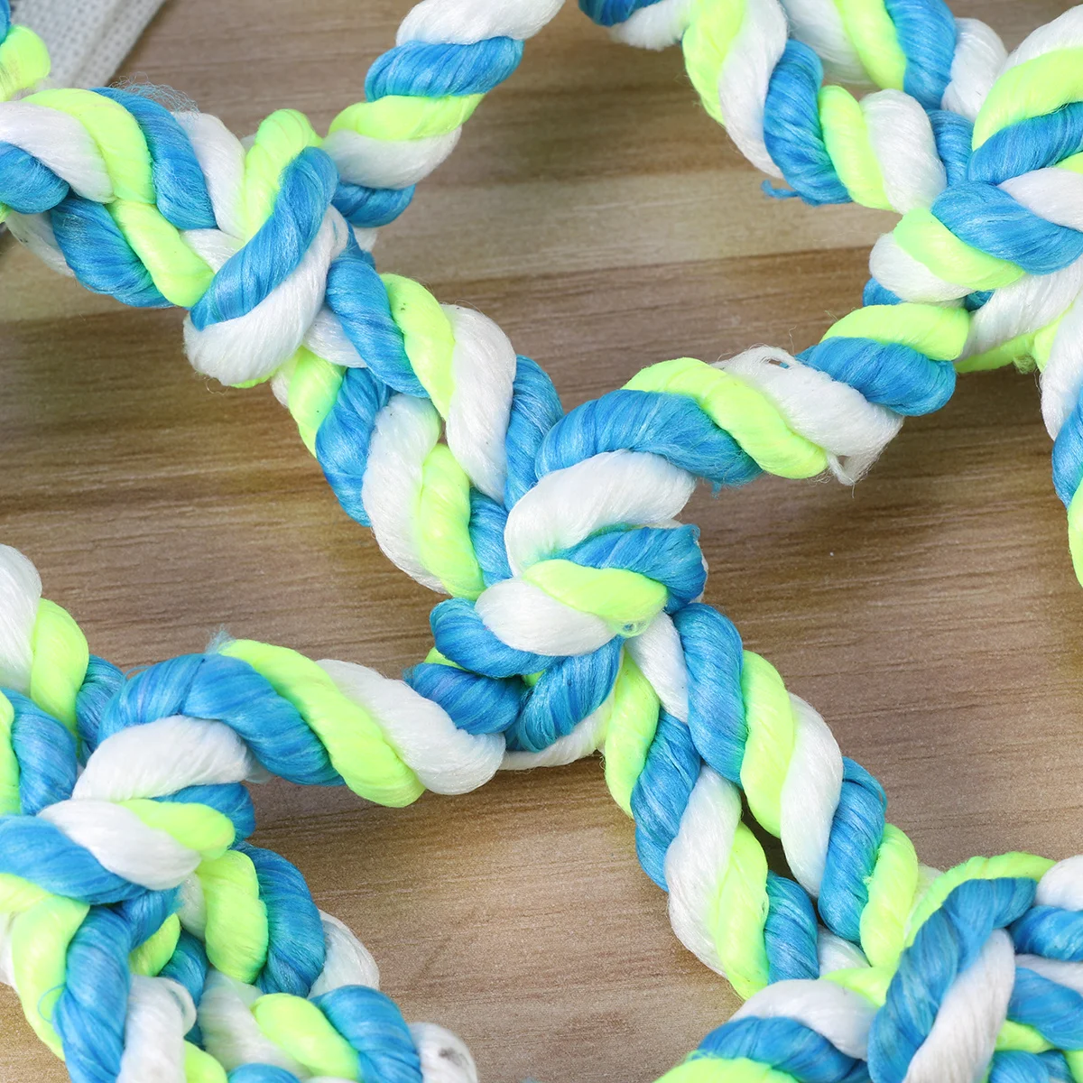 

Small Animal Colorful Climbing Rope Net Cotton for Parrot Hamster Pet Exercise Playground Bird Toys Toy for Parrots