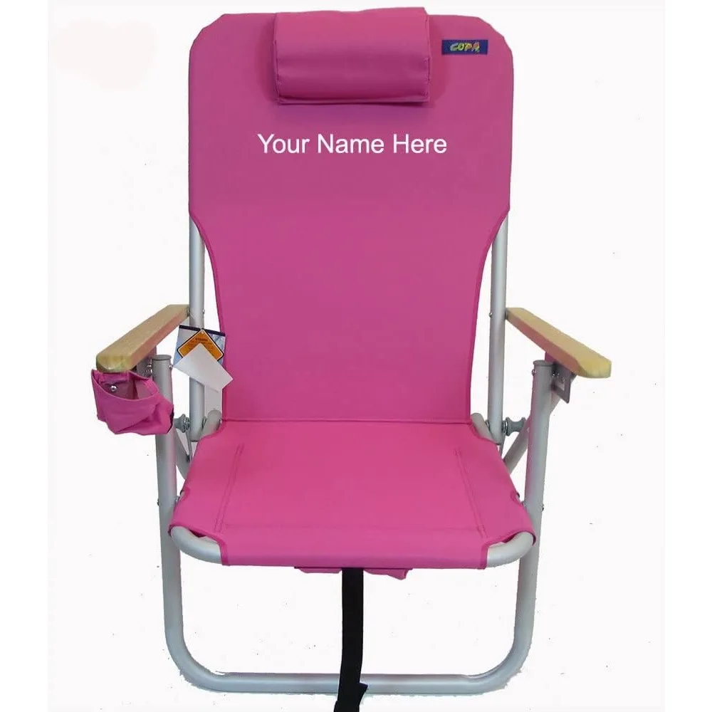 كرسي الشاطئ المطبوع ذو 4 أوضاع من الألومنيوم القابل للطي على الظهر من COPA