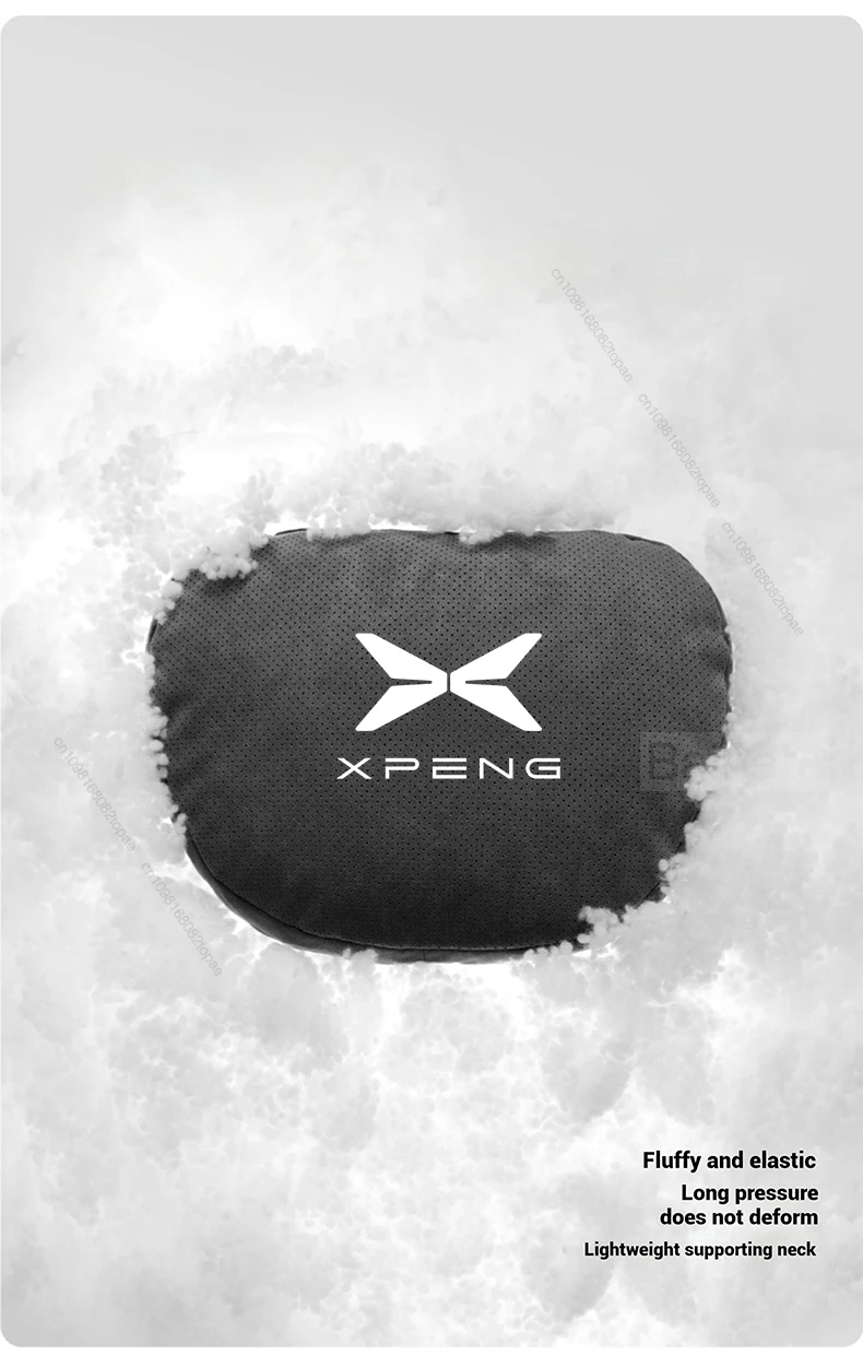 ل XPENG G6 P7 G9 G3 P5 X2 N5 F30 2023-2025 الجلد المدبوغ سيارة الرقبة وسادة مسند الرأس بالمقعد قطني العمود الفقري حماية اكسسوارات السيارات الداخلية