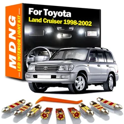 MDNG 13Pcs Canbus Car LED Interior Light Kit For Toyota Land Cruiser 1998 1999 2000 2001 2002 Vehicle Bulb Dome Map Reading Lamp