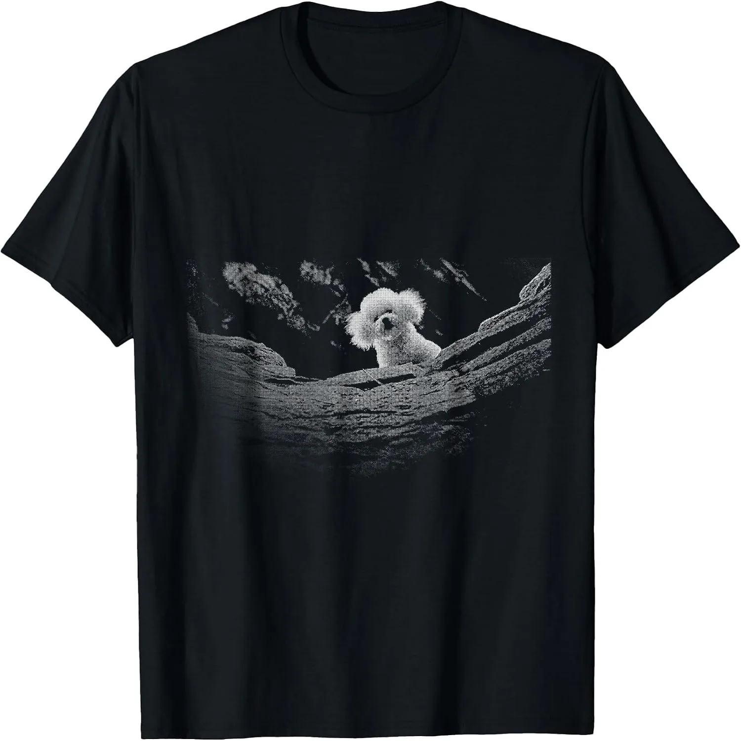 A Little Lamb in the Killer Silence Cute Serial Dog T-Shirt graphic tee, unisex, 100% cotton,
