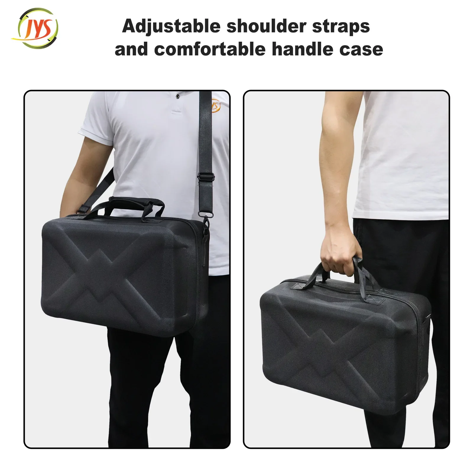 JYS-P5179 Travel Storage Carrying Case Adjustable Shoulder Straps Comfortable Handle Bag for PS5 Pro System for PS5 Slim Console