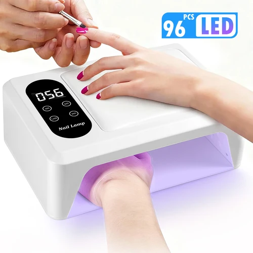 Imagen 1 del producto DianaBeauty Lámpara UV para Uñas Potente Secador de Uñas con 96 LED Lámpara de Manicura Profesional con Almohada de Manos y Gran Espacio de Secado