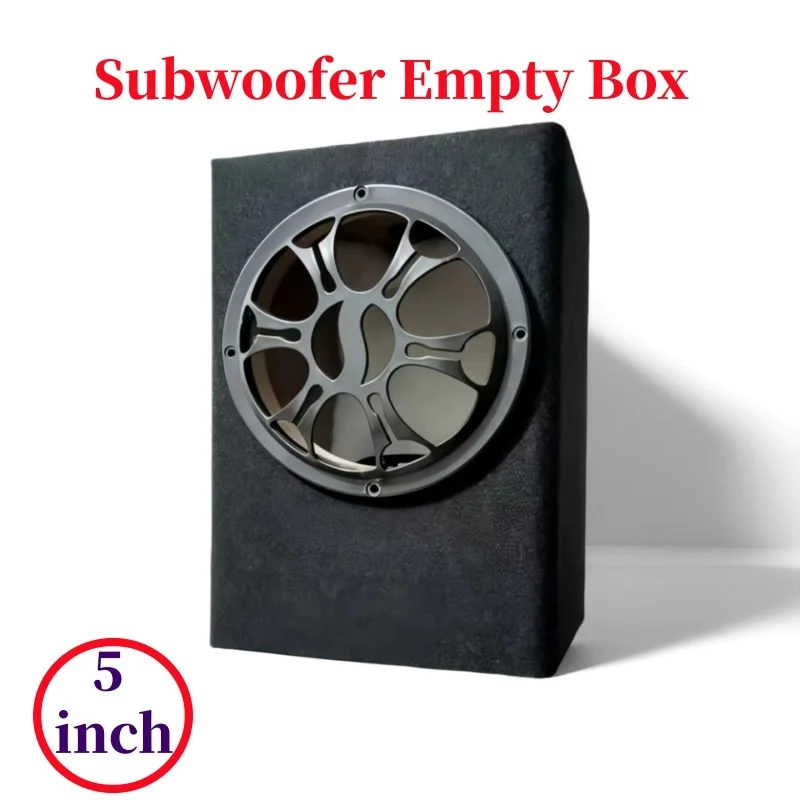 

5-inch Subwoofer Empty Box,DIY Car/Home Woofer Housing,Bass-speaker Wooden Box,1Piece Subwoofer Box,Bass-Sound Box, Hole 115mm