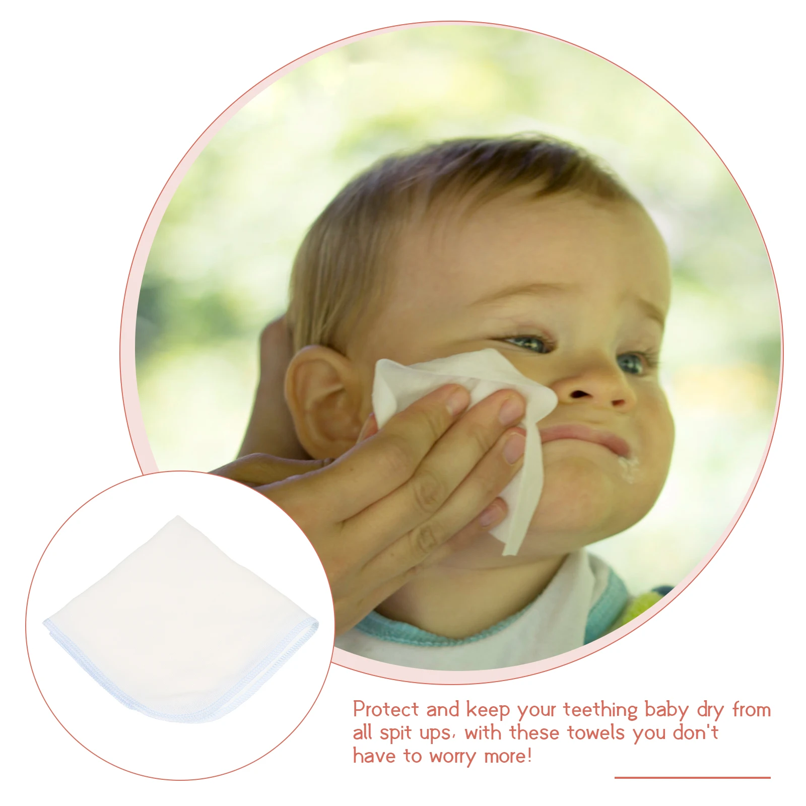 

10 Pcs Pure Cotton Gauze Handkerchief Super Absorbent Baby Towels Reusable Newborn Face Washcloths Toddler Nursing Cloth