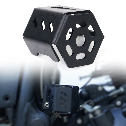 Imagen 1 del producto Ajuste para Royal Enfield Himalayan 2016-2024 Protector de depósito de freno trasero de motocicleta Protector de cubierta de depósito de líquido de freno trasero