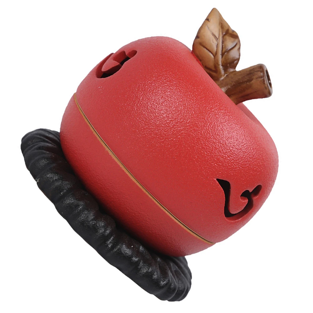 

Apple Incense Burner Creative Shape Material Office Home Vintage Decoration Incense Holder Retro Tabletop Burner